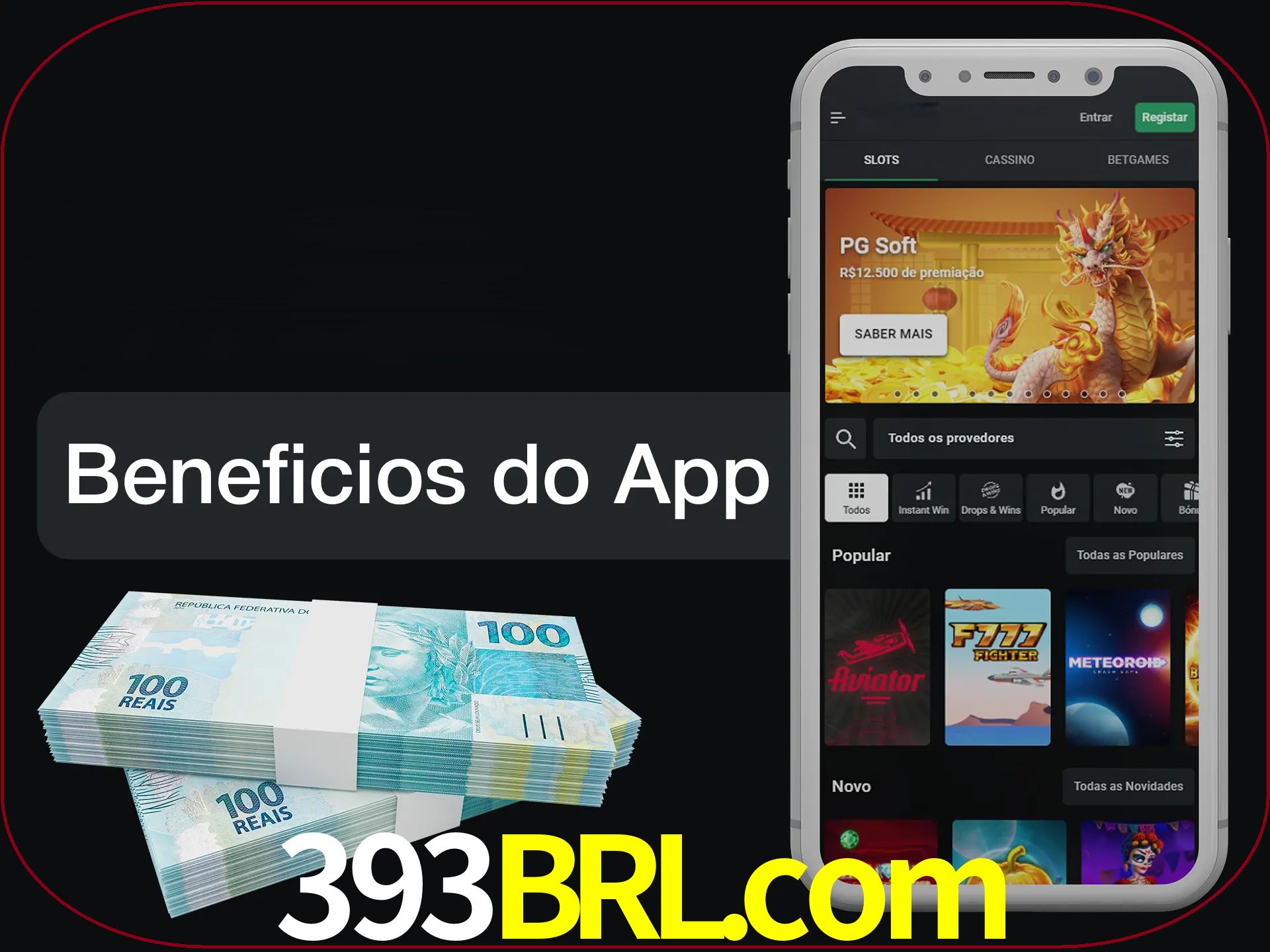 Obtenha todos os benefícios usando o aplicativo.