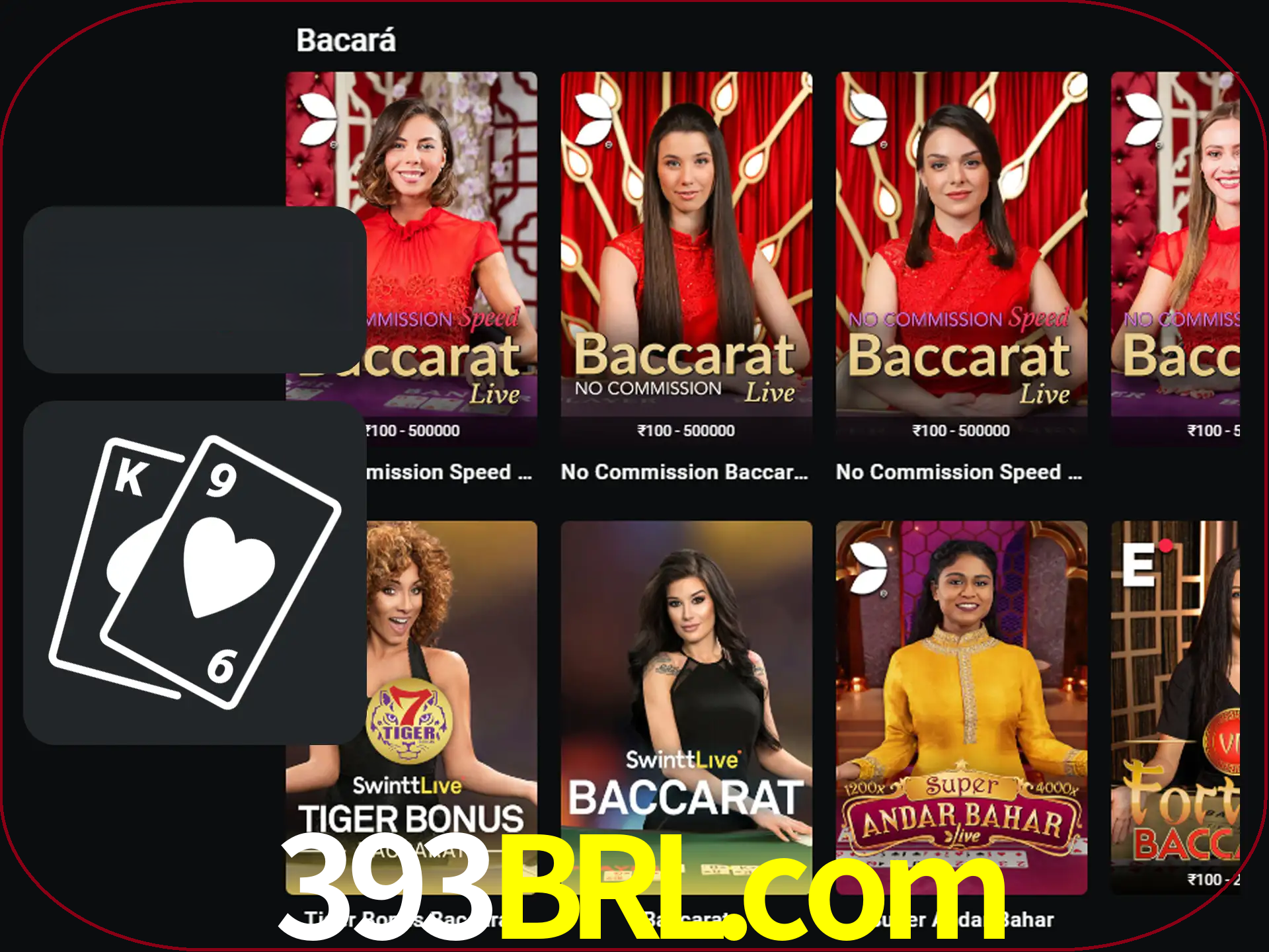 Ganhe muito dinheiro jogando jogos de bacará.
