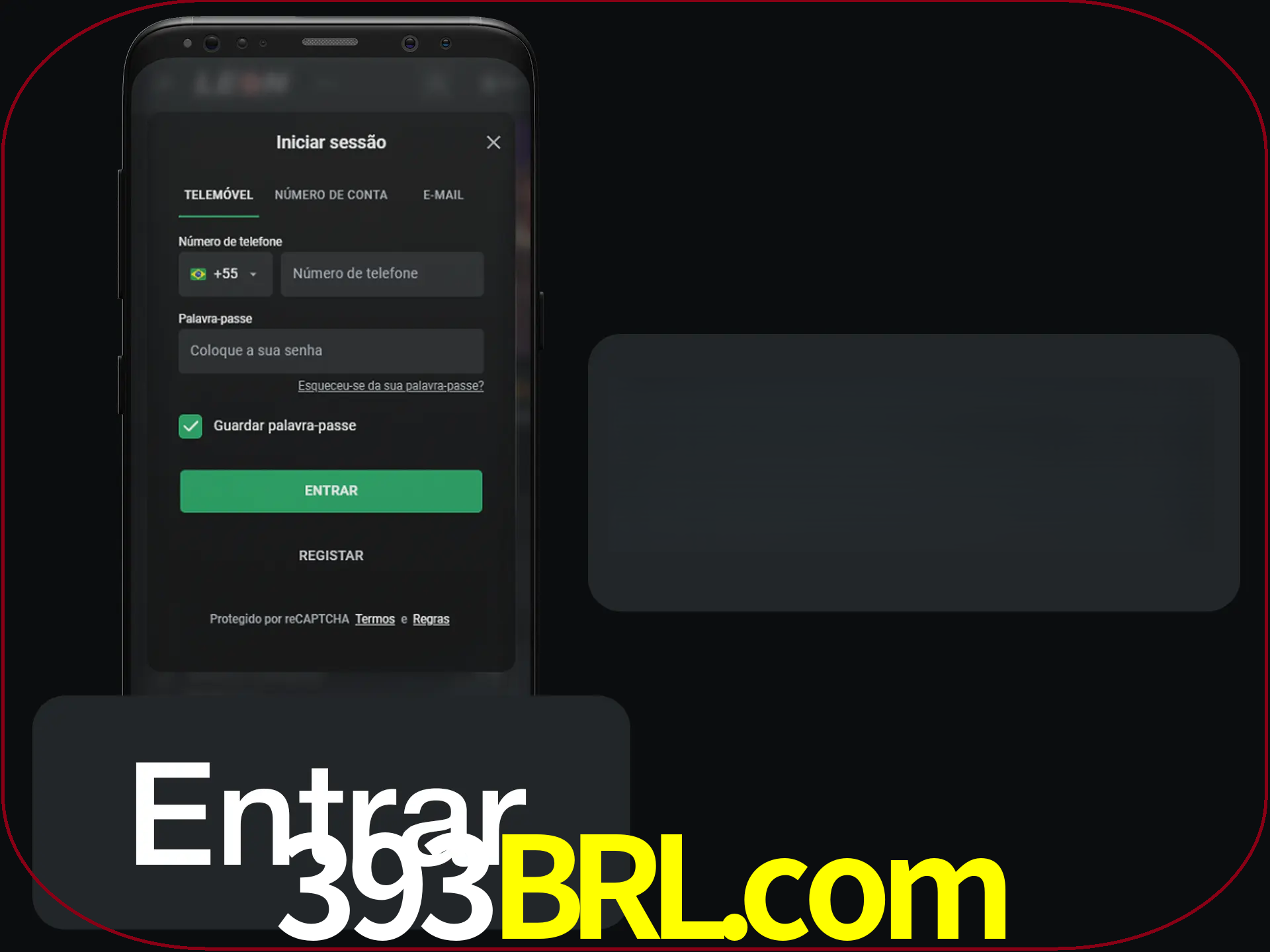Faça o login para começar a apostar e jogar no cassino.